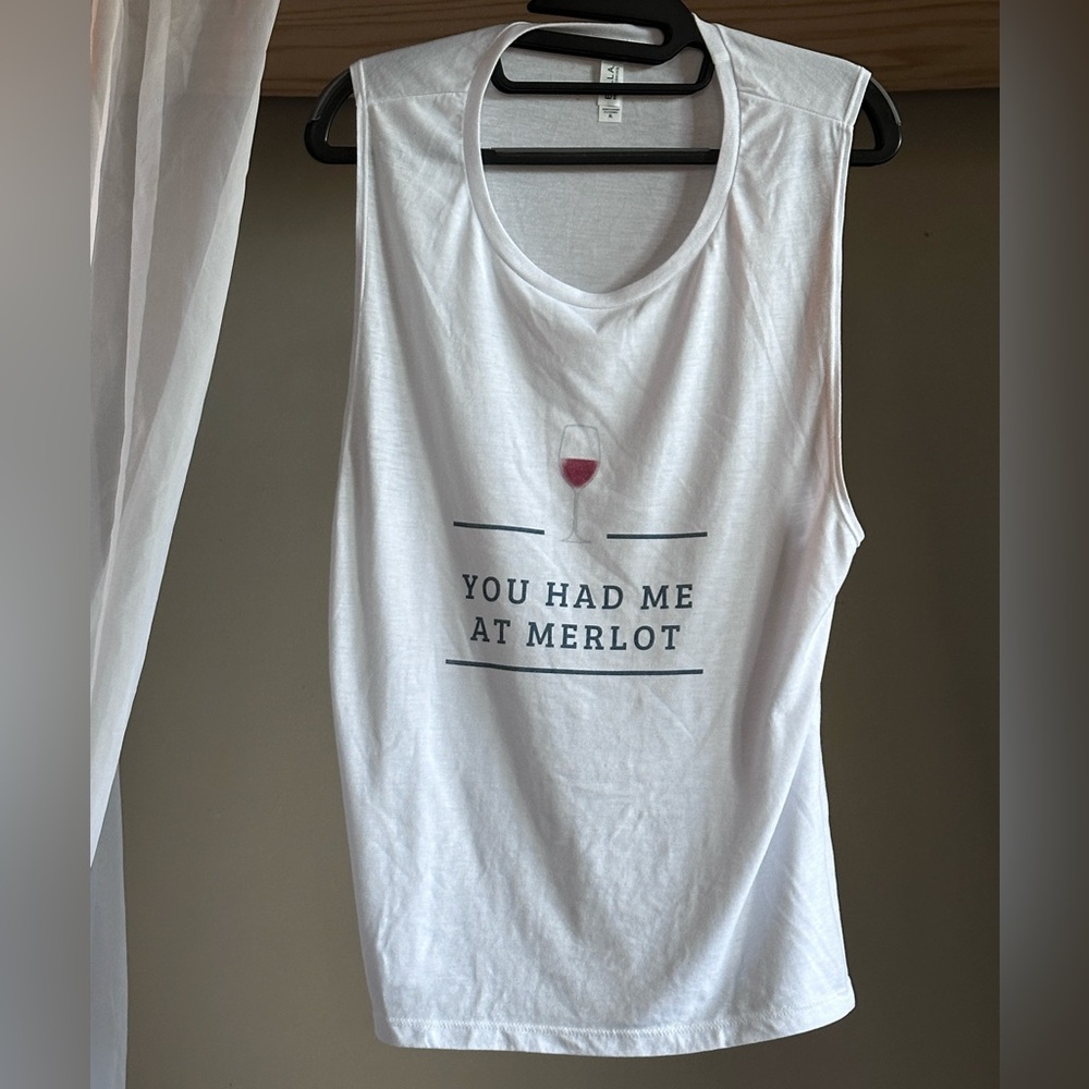 You had me at Merlot Tank top workout